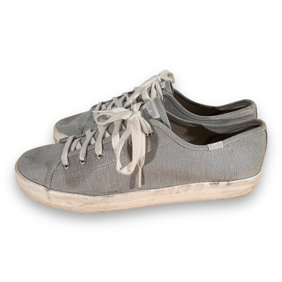Keds Kickstart Gray Chambray Canvas Sneakers Size 11 - Picture 3 of 7